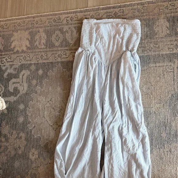 Aerie Smocked Strapless Jumpsuit - Picture 5 of 9